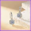 Bông Tai Bông Tuyết Rỗng Phụ Kiện Bé Gái Niche Thời Gian Giả Moissanite Bông Tai