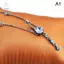 HNKMP 1 Bụng Chians Dangle Áo Pha Lê Rốn Thanh Mạ Bạc Dây Xích Bụng.