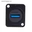 VFZ D loại Kim loại USB Soet Đầu nối thẻ đôi USB 3.0 Bảng kết nối gắn OTE