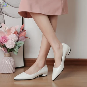 Giày đế bệt mũi nhọn dành cho nữ - Giày cổ điển nông mềm để đi làm mua sắm hàng ngày