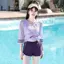 Bộ đồ bơi ba mảnh xẻ cỡ lớn Bảo thủ ôm sát bụng
