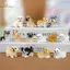 HL 1 Nhựa Thủ Công Hình Thu Nhỏ Nhỏ Cho Cây Cảnh Microlandscape Cổ Tích Trang Trí Sân Vườn Dễ Thương Chó Nhỏ Chó Con Trang Trí Động Vật LMWU