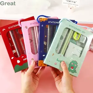 GREAT 6 Trong 1 Bộ Văn Phòng Phẩm, Tẩy Thước Nghiên Cứu Văn Phòng Phẩm Bộ, Quà Tặng Bút Chì Mẫu Giáo Quà Tặng Sinh Nhật Giải Thưởng