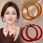 Bông tai tròn lớn nhung độc đáo thiết kế Pháp E17922026-6-11