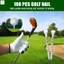 100 Chiếc Tee Golf Bằng Gỗ - Tee Lâu Đài Kiểm Soát Chiều Cao Chuyên Nghiệp Có Thể Tái Sử Dụng