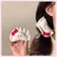 JRP Dễ Thương Sang Trọng Bánh Bao Kẹp Tóc Kawaii Bánh Bao Có Nơ Vuốt Tóc Thiết Kế Độc Đáo Bé Gái Phụ Kiện Tóc Ngộ nghĩnh Kẹp Tóc Quà Tặng JRP