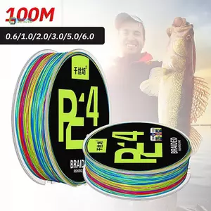 Dây câu cá PE X4 chắc chắn Dây câu bện 100M Dây câu cá nhiều sợi Dây câu cá chép Chỉ câu cá mới