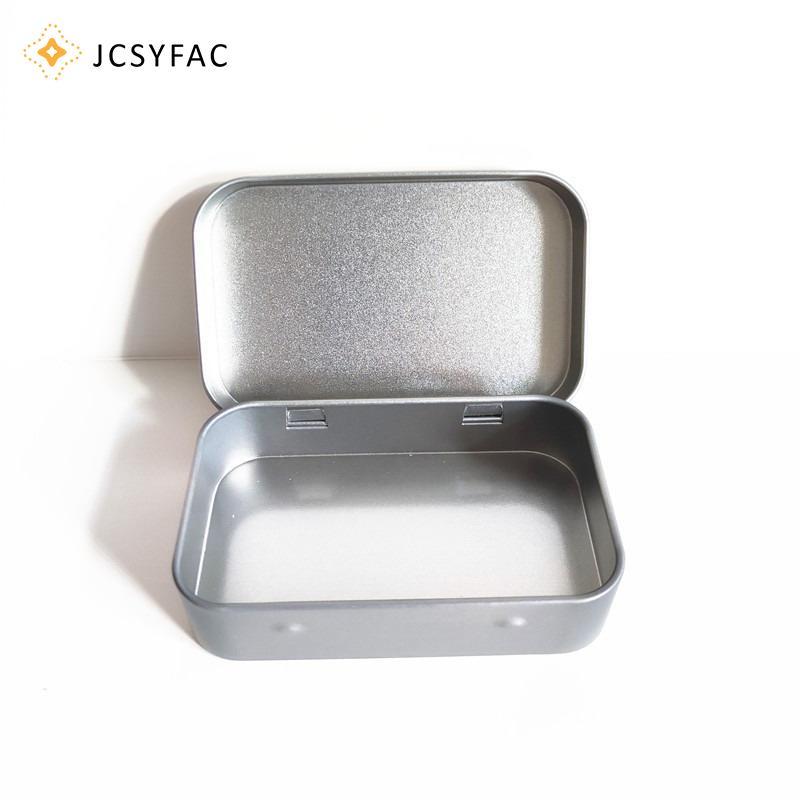 JCSYFAC Mini Hộp Kim Loại Mạ Tin Trượt Bao Bảo Quản Trang Sức Cưới Đựng Thuốc Di Động Mỹ Phẩm Người Tổ Chức Mới