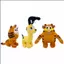 YT4 The Garfield Show Búp bê sang trọng Garfield và Odie Đồ chơi nhồi bông cho trẻ em Trang trí nội thất Quà tặng Bộ sưu tập hoạt hình