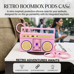 Vintage Mini Radio Móc Khóa Retro ABS Kim Loại Quyến Rũ Túi Mặt Dây Chuyền Quà Tặng