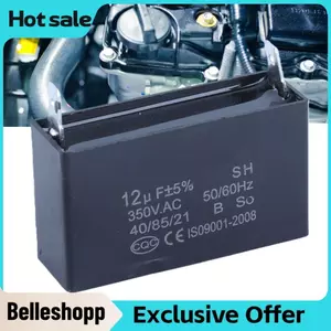 Belleshopp Tụ điện động cơ Yanmis CBB61 Nhựa để khởi động và quạt máy phát điện chạy xăng 350VAC 12UF