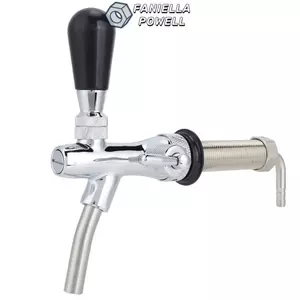 FANIELLAPOWELL Hộp đựng bia 9 mảnh, Vòi bia có chân dài mạ không gỉ, Điều khiển lưu lượng có thể điều chỉnh G5 / 8 Thread Có thể điều chỉnh bia Keg Tap cho máy pha chế