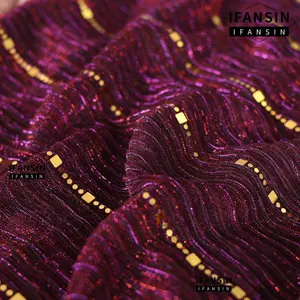 Khăn choàng IFASIN, Phụ kiện Khăn choàng sọc sequin nữ, Khăn quàng cổ hàng ngày màu trơn dự tiệc