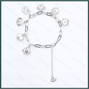 YT4 Vòng Tay BTS Hoạt Hình Hỗ Trợ Thời Trang Đơn Giản Đa Năng Trang Sức BT21 Ngôi Sao Cùng Phong Cách