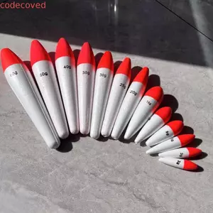 COCODECOVED 5 Chiếc Câu Cá Bobber, Phao Xốp Cứng Phao Câu Cá, Phao Độ Cứng Cao 2g-60g Nước Mặn Nhẹ