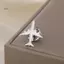 HNKMP Máy Bay Ve Áo Chân Huy Hiệu Dành Cho Nam Nữ Thổ Cẩm Inox Hợp Thời Trang Cho Phù Hợp Với Cổ Trang Trí Đồng Phục Làm Việc.