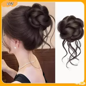 VFZ Mới Tổng Hợp Tóc Bun Chignon Lộn Xộn Bun Móng Vuốt Kẹp Trong Tóc Lông Tơ Xoăn Đuôi Ngựa Phần Mở Rộng Tóc Cho Nữ Louislifecool