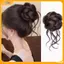 VFZ Mới Tổng Hợp Tóc Bun Chignon Lộn Xộn Bun Móng Vuốt Kẹp Trong Tóc Lông Tơ Xoăn Đuôi Ngựa Phần Mở Rộng Tóc Cho Nữ Louislifecool