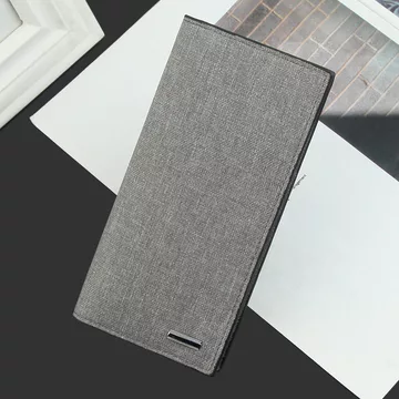 Women's Korean-Style Canvas Long Wallet – for School
