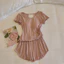 Phụ Nữ Tay Ngắn Váy Ngủ Bộ Có Ngực Đệm Ren Viền Loungewear Cho Trong Nhà Còn Lại Hàng Ngày Nhà Giải Trí Khoảnh Khắc