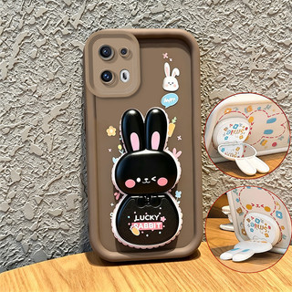 Ốp Lưng Cho oppo Reno 13 pro 5G Reno 13F 13 FS 5G Vỏ Điện Thoại Vỏ Mềm Silicon Chống Sốc Thiết Kế Mới Gương Thẩm Mỹ Có Giá Đỡ 360° Xoay thỏ dễ thương cho bé gái JTXCEZJ1