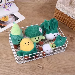 HFTOY Dòng Rau Củ Cải Búp Bê Sang Trọng, Hành Xanh, Bắn Tre, Bắp Cải, Búp Bê Ngô Móc Khóa Mặt Dây Chuyền Quà Tặng ~