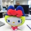 HK1 Sanrio Hello Kitty x Tamagotchi Uni Plushie Dễ Thương Mametchi Cosplay Linh Vật Túi Charm KH1