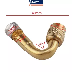 Van xe đạp cân bằng MAKY Ống mở rộng bơm hơi 45 ° 90 ° 135 ° Thanh nối dài vòi bơm hơi Unicycle Vòi mở rộng khuỷu tay ô tô VN