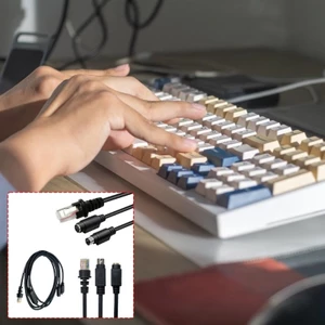 Cáp cổng đọc dữ liệu BTM RJ50 đến bố trí đầu máy chủ tròn cho định tuyến bán lẻ Bàn vận chuyển và thiết bị kho