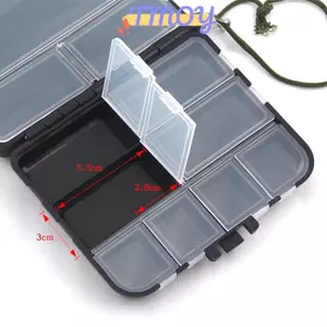 TMOY Mini Hộp Bảo Quản Câu Cá Bay Hộp Câu Cá Muỗng Câu Cá Móc Mồi Hộp Bảo Quản Phụ Kiện Câu Cá TMOY