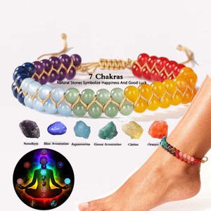 Vòng Chân Pha Lê Lapis TS02 - Mang Lại May Mắn Và Năng Lượng Tích Cực