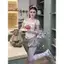 Áo thun ngắn tay in hình dâu tây Milyfashion Mùa hè Phong cách mới Slim-fit Slimer Look Stacked Niche All-Match Short Top One-Shoulder Y2