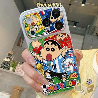 Ốp Bảo Vệ Da World Cup Bóng Đá Bé Trai Cho iPhone 13 14 15 Plus 16 17 Pro Max XR Xs Max 11 12 Pro