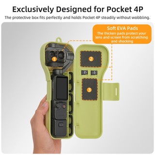 Dành Cho DJI OSMO Pocket 4P Hộp Bảo Vệ Cầm Tay Chống Rơi Có Bộ Lọc Camera Pocket 4 Pro Phụ Kiện