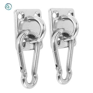 Set 2 móc treo võng gắn tường hình chữ U bằng thép không gỉ