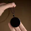 Mặt dây chuyền Obsidian phong cách hàng ngày đơn giản cổ điển