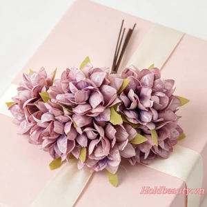 1 Hoa cẩm tú cầu Mini Hoa nhân tạo Bó hoa giả thực tế cho đồ trang trí đám cưới tại nhà thủ công DIY