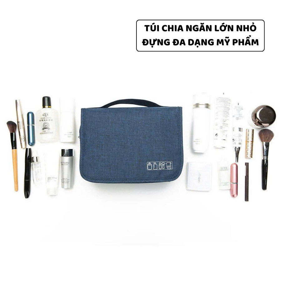 Túi Đựng Mỹ Phẩm Du Lịch ENODA HOME, Túi Đựng Đồ Dùng Cá Nhân Gấp Gọn Nhiều Ngăn Có Móc Treo TUIMP002