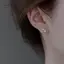 AqToCna Lãng Mạn Dễ Thương Ngôi Sao Bốn Cánh Bông Tai Dành Cho Nữ Trang Sức Thời Trang Quà Tặng AqToCna