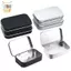 Hộp thiếc Mini rỗng hình chữ nhật bằng kim loại Tinplate Đẩy kẹo Hộp đựng thuốc Hộp đựng lọ có bản lề Hộp lưu trữ tổ chức nhỏ ELWW