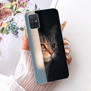 Dành Cho Samsung Galaxy A51 Ốp Lưng SM-A515F Thiết Kế Mới Hoạt Hình Dễ Thương Chó Mèo In Hình Vỏ Mềm Cho Samsung A51 5G SM-A516B A 51 Vỏ