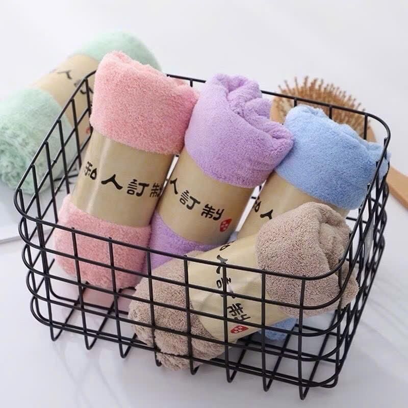 Combo 10 Khăn Cotton Siêu Mềm Kích thước 30x50cm Loại đẹp Nhà Tắm