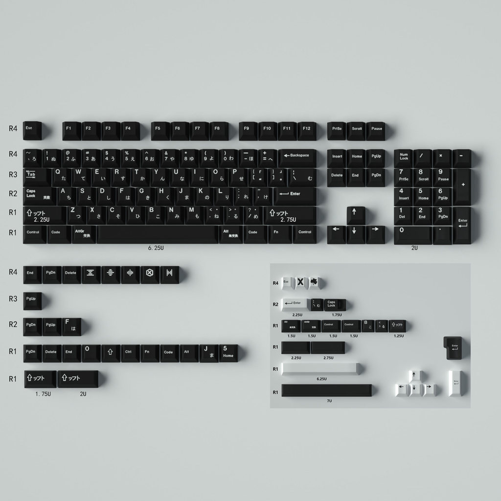 [HỎA TỐC HN - HCM] Bộ nút bàn phím cơ | Keycap Mintcaps Cherry WOB - Japanese PBT dyesub | BigBuy360 - bigbuy360.vn