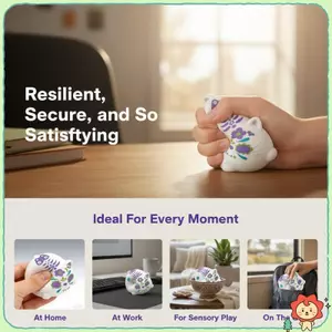 Mềm Bóp Đường Đầu Lâu Mèo Đồ Chơi Giảm Căng Thẳng Tăng Chậm Cảm Giác Fidget Đồ Chơi Dành Cho Thanh Thiếu Niên Người Lớn Giảm Lo Âu