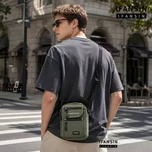 Túi Messenger FANSIN, Túi Đeo Ngang Vải Chống Thấm Nước, Túi Tote Đeo Vai Nhẹ Thoáng Khí Thời Trang Nam