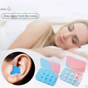Nút tai ngủ bằng silicon Giảm tiếng ồn Chống ngáy Cách âm Nút tai bơi Nút tai chống thấm nước Giấc ngủ yên tĩnh cho người phụ nữ