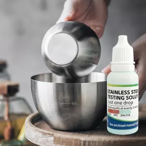 Giải pháp nhận dạng bằng thép không gỉ Phát hiện mangan 15ml Thuốc thử phát hiện di động để tái chế kim loại nhà bếp jiwvn