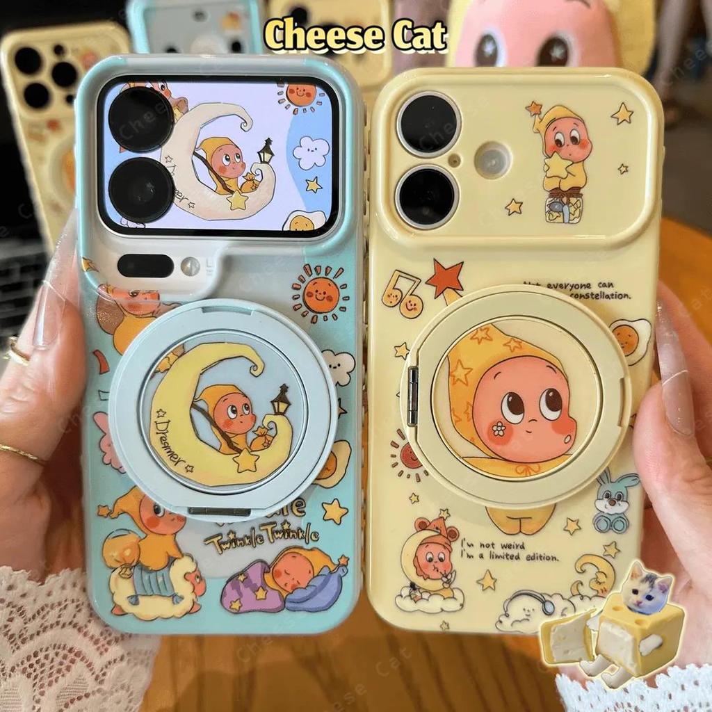 Twinkle Ốp điện thoại đứng kim loại xoay hình ngôi sao dễ thương cho iPhone 11 12 13 14 15 Plus 16 17 Pro Max 17 Air