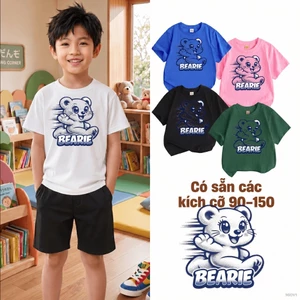 Áo thun bé trai form rộng Co giãn tốt học sinh tiểu học Mặc hằng ngày