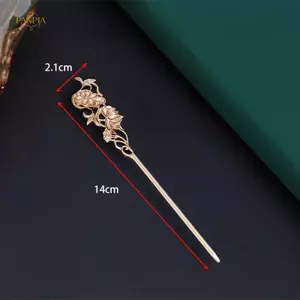 PNPIA- 10 Chiếc Sang Trọng Tinh Tế Hoa Tóc Stis Nữ Thời Trang Màu Xanh Sen Kẹp Tóc Kim Loại Cổ Dầu Nhỏ Giọt Thủ Công Phụ Kiện Bé Gái